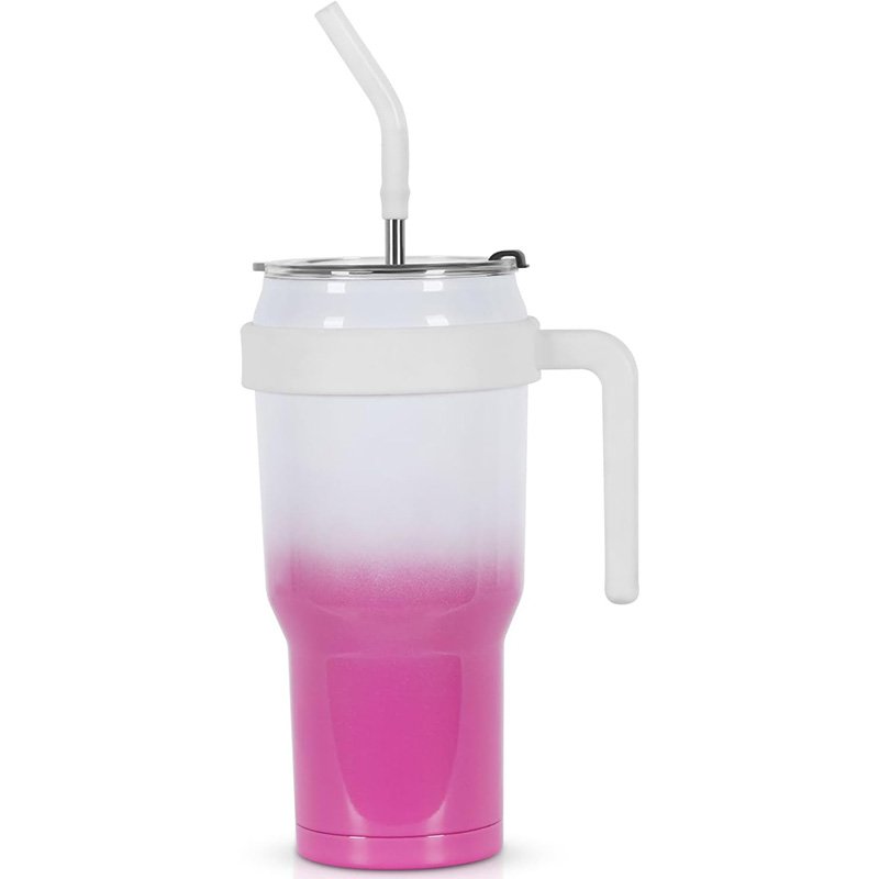 Rose Pink Custom Tumbler Household Functional Hydro Bottle OEM LOGO Cute Mugs