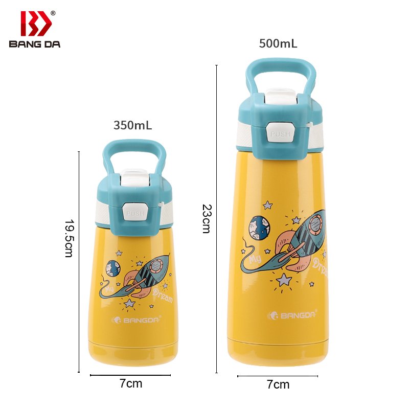 Wholesale custom BPA free children's stainless steel insulated sports kids water bottle with straw