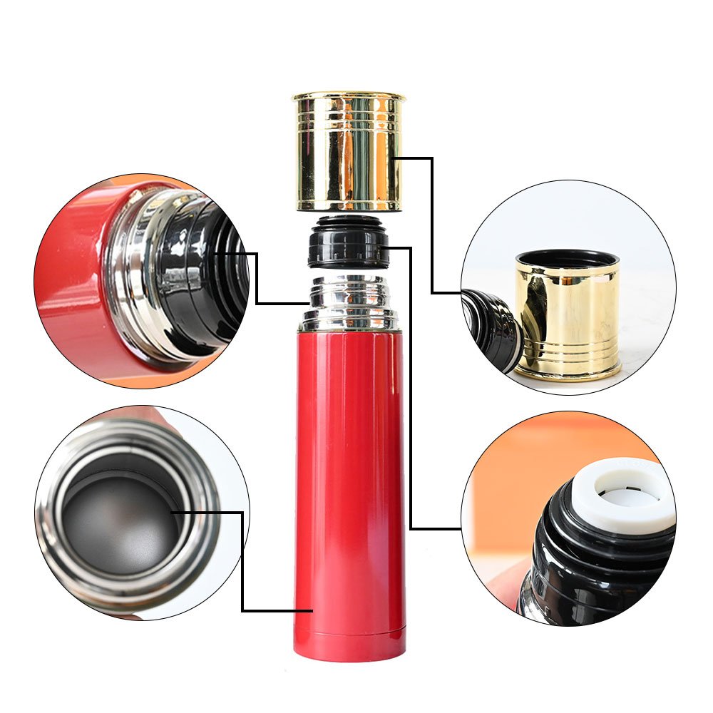 Wholesale custom logo bpa free double wall vacuum insulated bullet tumblers 350ml 500ml 750ml stainless steel water bottle