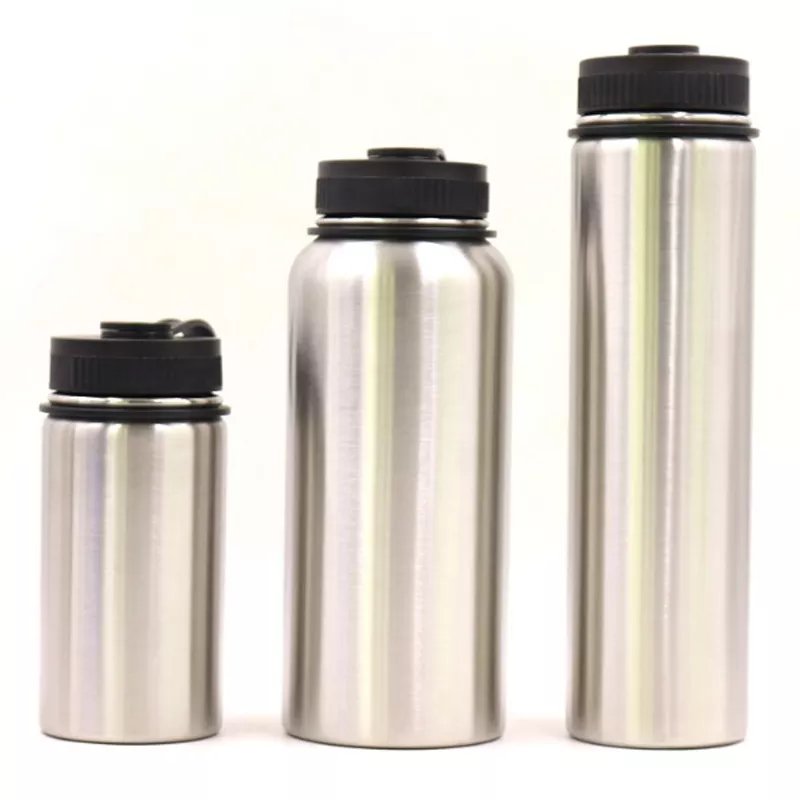 Hot Selling Wide Mouth Customised Double Walled Vacuum Insulated Stainless Steel Water Bottle With Straw