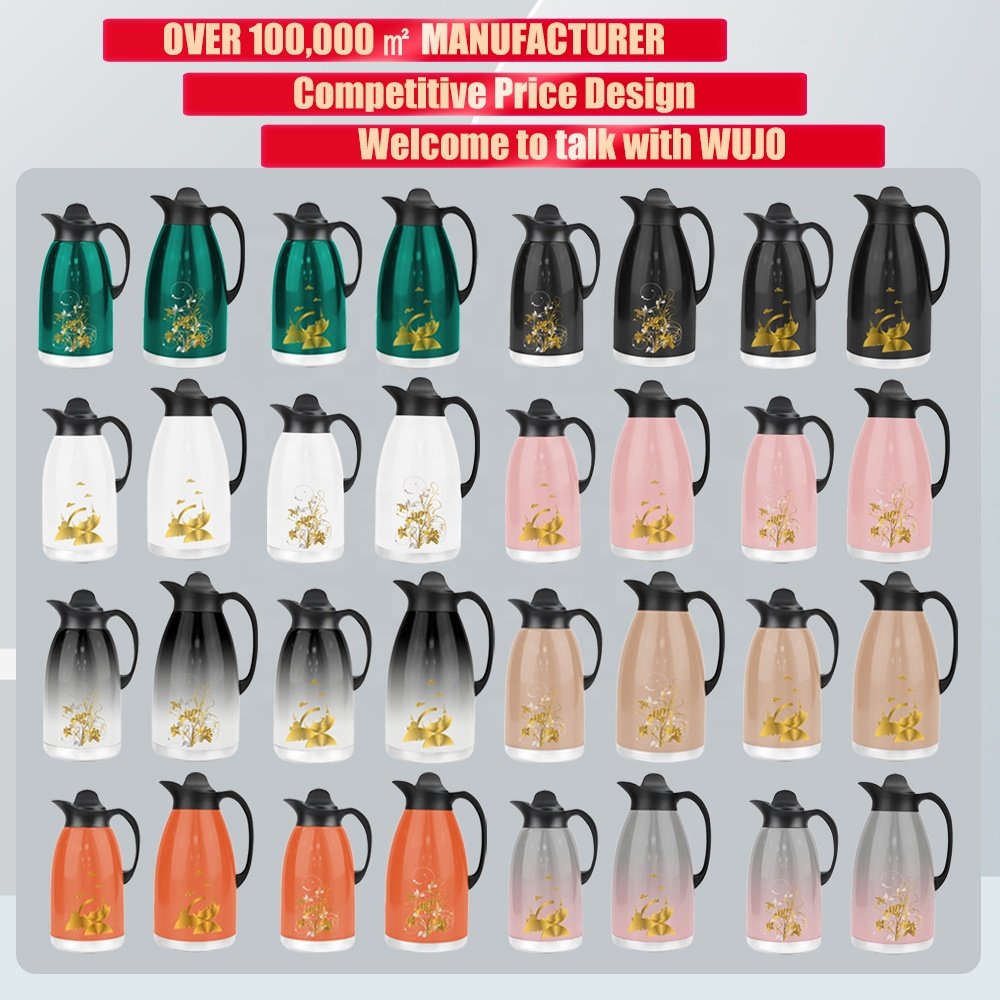 Manufacturer 2L 3 liter 304 High Quality Middle East Pink Green Silver Double Wall Stainless Steel Vacuum Flask Thermos