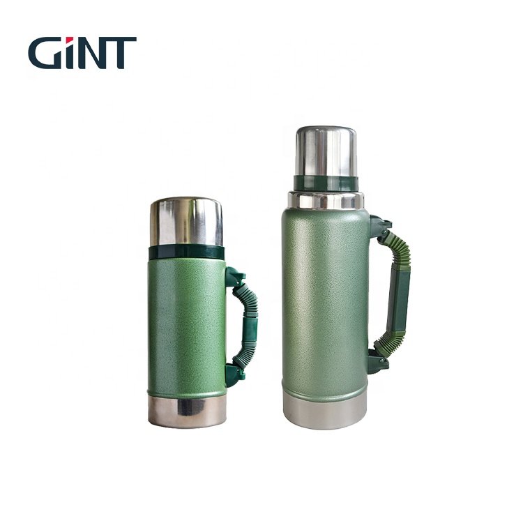 Gint stainless steel vacuum flask 1.25 liter thermo travel outdoors sports water bottle