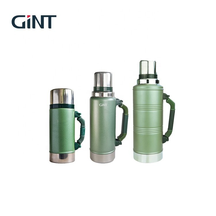 Gint stainless steel vacuum flask 1.25 liter thermo travel outdoors sports water bottle