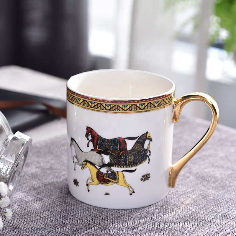 New designs INS Style Nordic Ceramic Cups Mug Luxury Bone China Mugs Porcelain Mugs