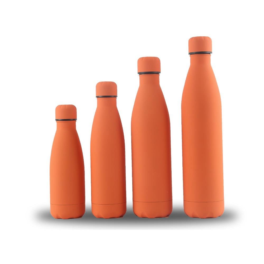 New Products 350ml Double Wall Powder Paint 500ml Stainless Steel Cola Shaped Water Bottles Coffee Mugs Tumbler Cups