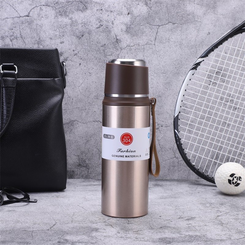 Eco-friendly Double Wall Custom Logo Bottle Water Wide Mouth Vacuum Insulated Drink Sport Stainless Steel Water Bottle