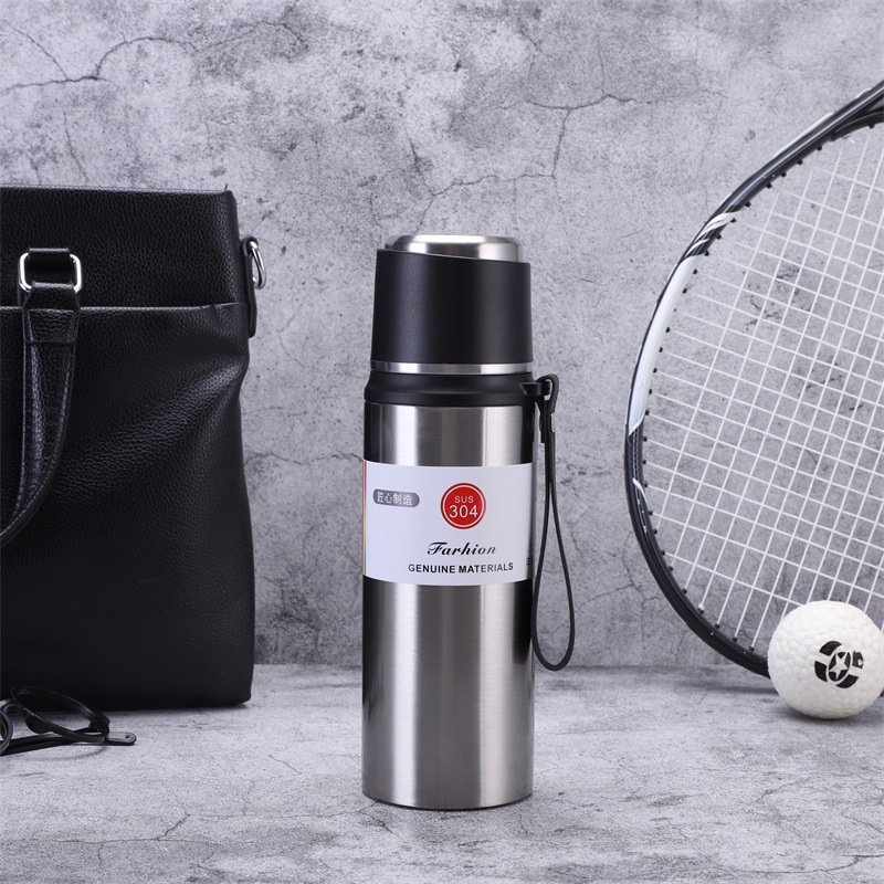 Eco-friendly Double Wall Custom Logo Bottle Water Wide Mouth Vacuum Insulated Drink Sport Stainless Steel Water Bottle