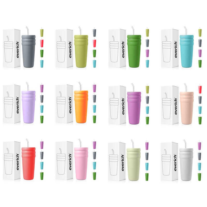 26oz Tumbler 304 SS Double Wall Insulated Vacuum Travel Mug Customized Color Logo Packing With Leak-Proof Lid