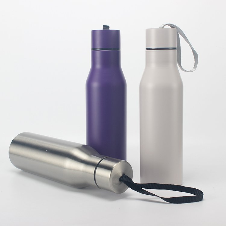 Chao Lang Thermos Flask Bottle Hot or Cool Water Sport Bottle with Rope Water Bottle Stainless Steel Student 500ml Travel Mugs