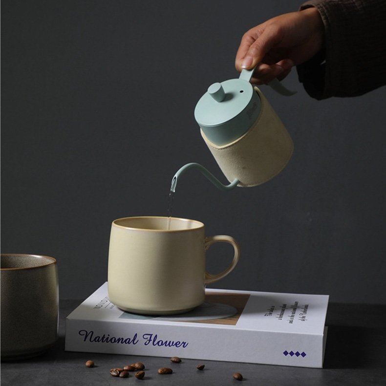 Nordic Creative Retro Mug High Color Value Ceramic Breakfast Cup Coarse Pottery Coffee Cup for Couples-Nordic Creative Cup