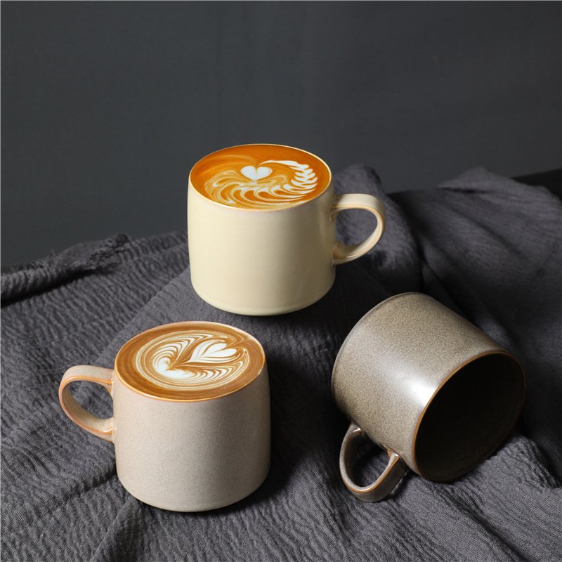 Nordic Creative Retro Mug High Color Value Ceramic Breakfast Cup Coarse Pottery Coffee Cup for Couples-Nordic Creative Cup