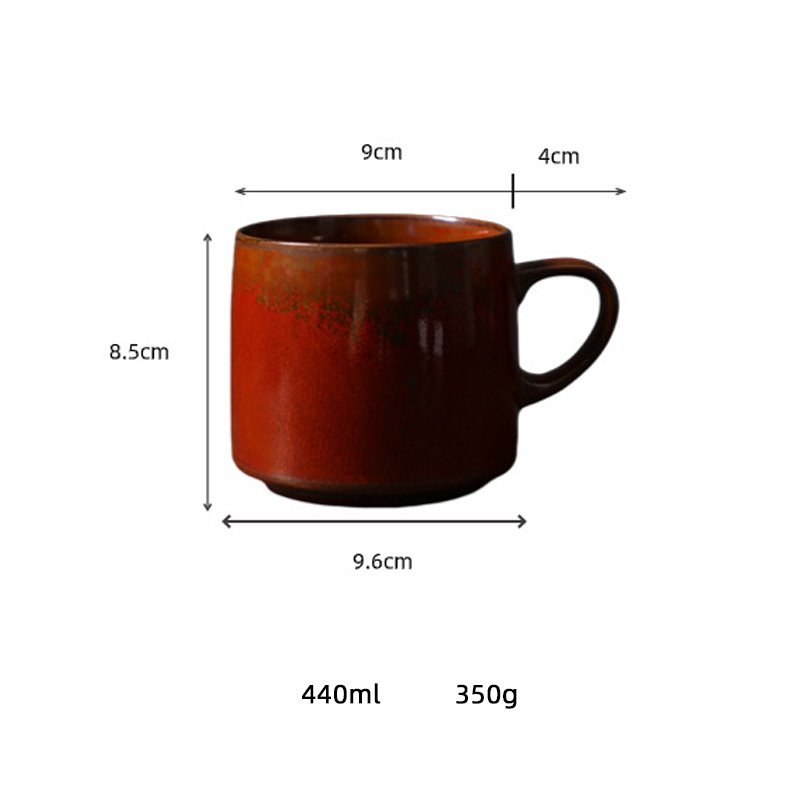 Nordic Creative Retro Mug High Color Value Ceramic Breakfast Cup Coarse Pottery Coffee Cup for Couples-Nordic Creative Cup