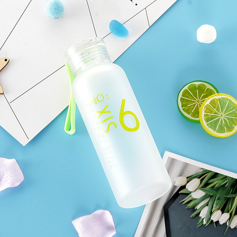 JM High Quality Portable Bottle Water Glass 420Ml Sublimation Frosted Glass Water Bottles For Student