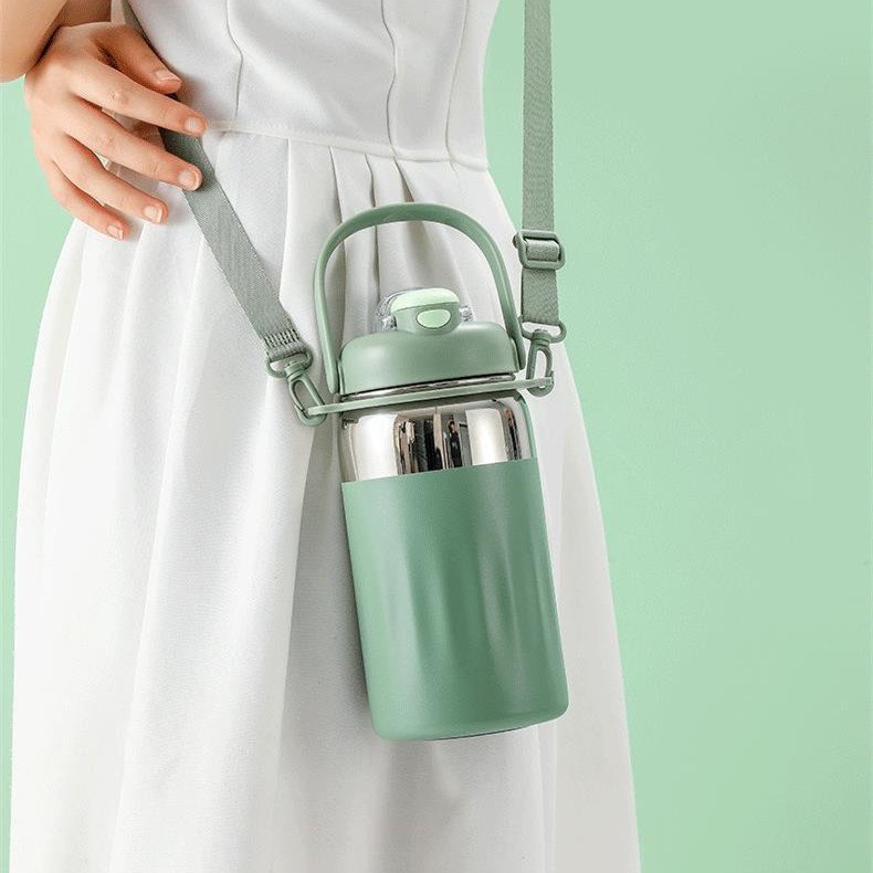1000ml Outdoor Sports Fitness Portable 316 Stainless Steel Vacuum Flask For Hot And Cold Water