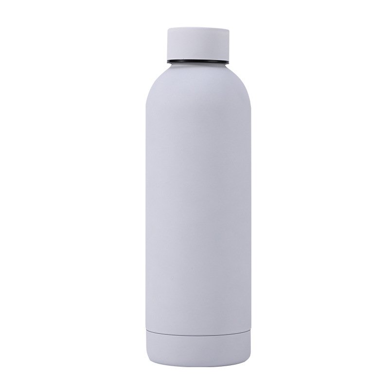 Custom Logo 500ml Insulated Double Wall Stainless Steel Sports Water Bottle PC Thermal Vacuum Flask Tea Beer Simple A1 Gift