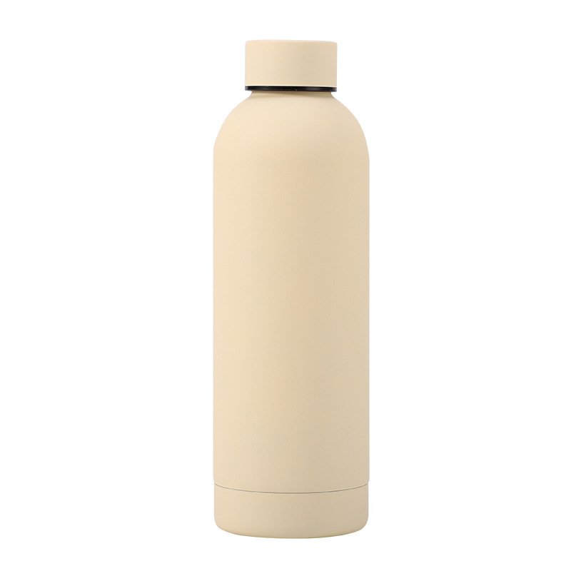 Custom Logo 500ml Insulated Double Wall Stainless Steel Sports Water Bottle PC Thermal Vacuum Flask Tea Beer Simple A1 Gift