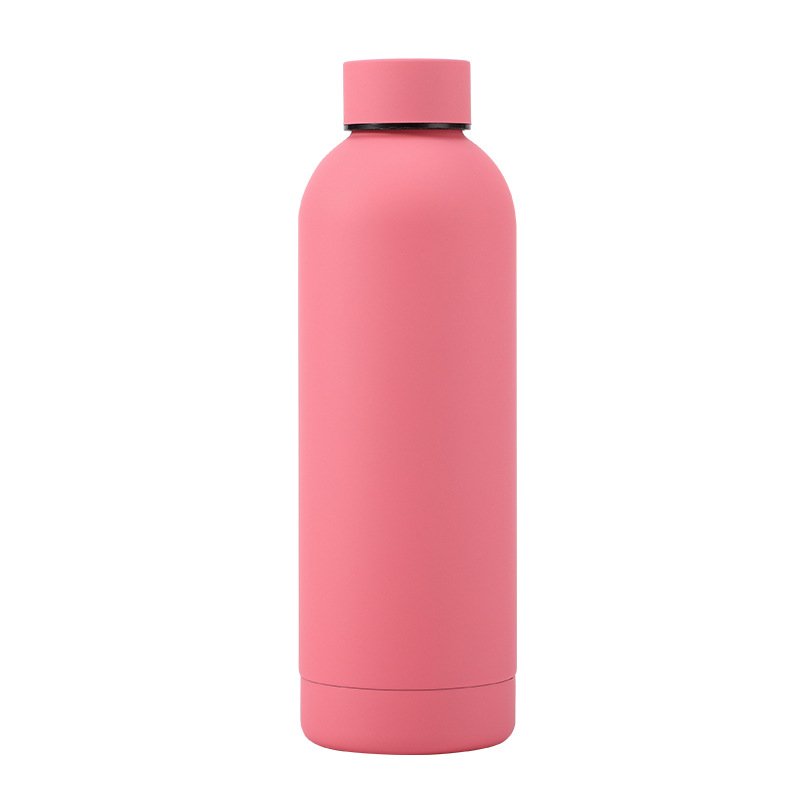 Custom Logo 500ml Insulated Double Wall Stainless Steel Sports Water Bottle PC Thermal Vacuum Flask Tea Beer Simple A1 Gift