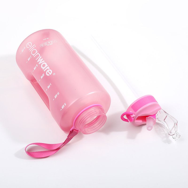 High Quality Custom Transparent Gym Big Capacity Plastic 2L Water Bottles Sports Jug Water Bottle With handle