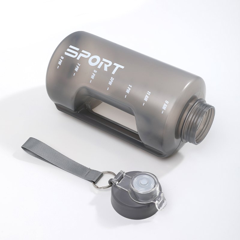 High Quality Custom Transparent Gym Big Capacity Plastic 2L Water Bottles Sports Jug Water Bottle With handle