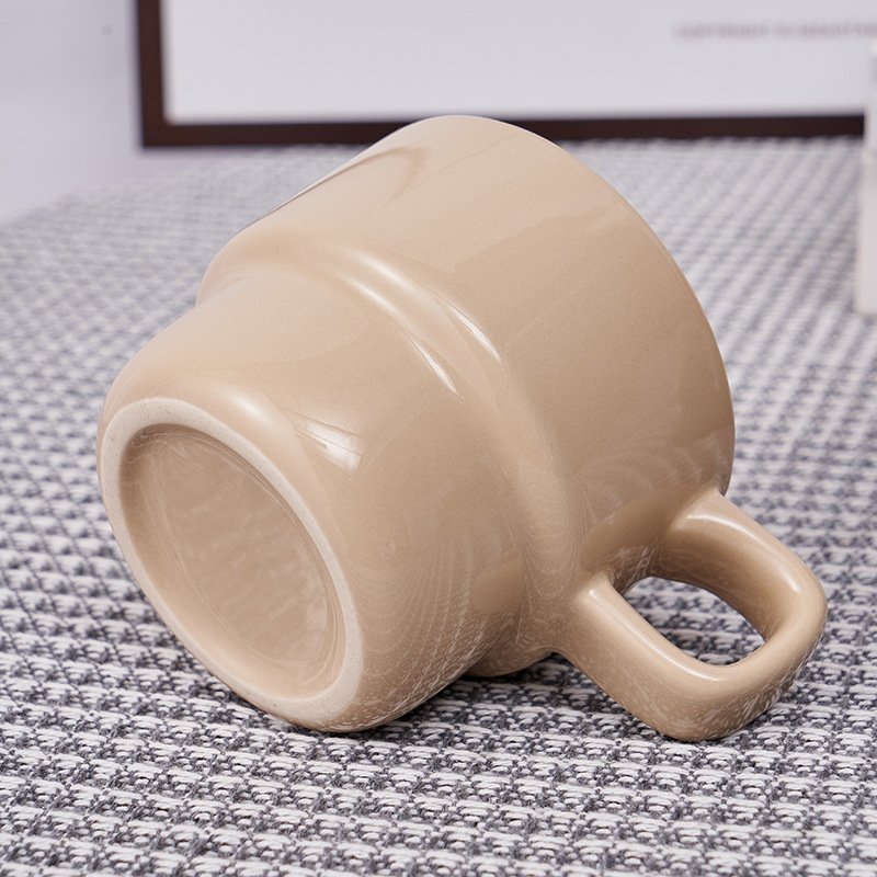 ISUB Stoneware 280ML/9oz coffee mugs Personalized eco friendly mug for office Cute ceramic mug with handle Latte Breakfast Cup