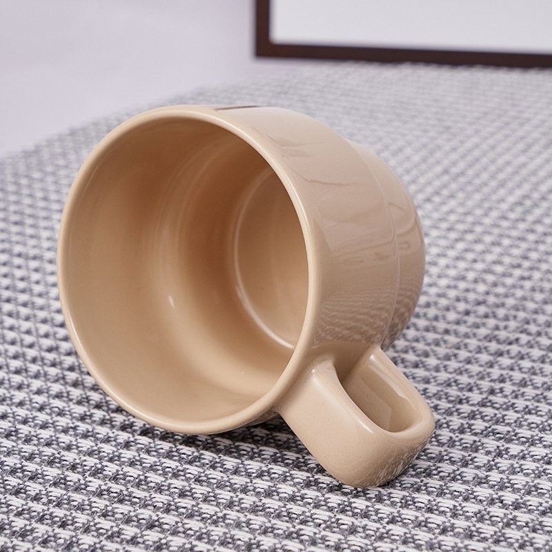 ISUB Stoneware 280ML/9oz coffee mugs Personalized eco friendly mug for office Cute ceramic mug with handle Latte Breakfast Cup