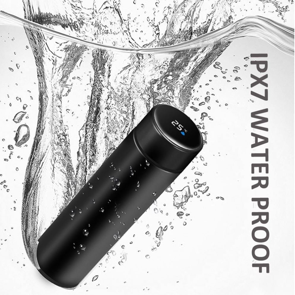 FACTORY OEM LED temperature display thermal vacuum flasks thermos cup stainless steel led smart water bottle with tea infuser