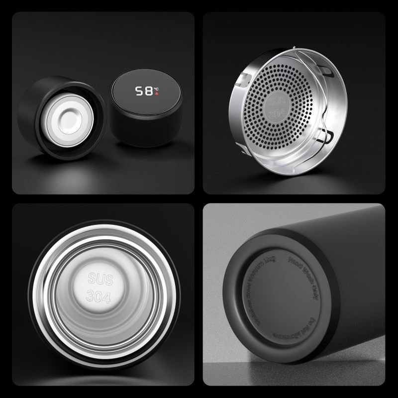 Insulation Water Bottles Thermos Intelligent Vacuum Flask Termo Smart LED Temperature Display Metal Stainless Steel CLASSIC