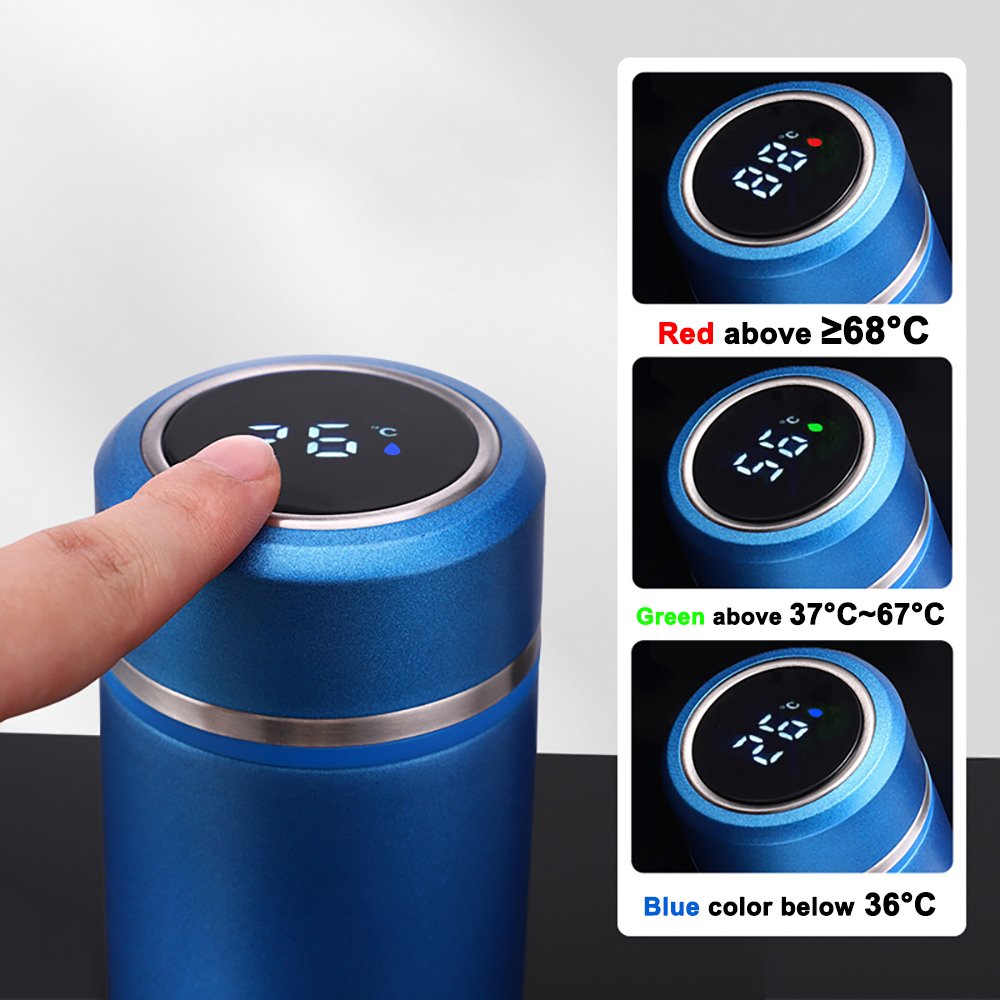 Logo custom Smart Water Bottle vacuum cup Vacuum Intelligent Water bottle flask Temperature Display mug with LED Touch Screen