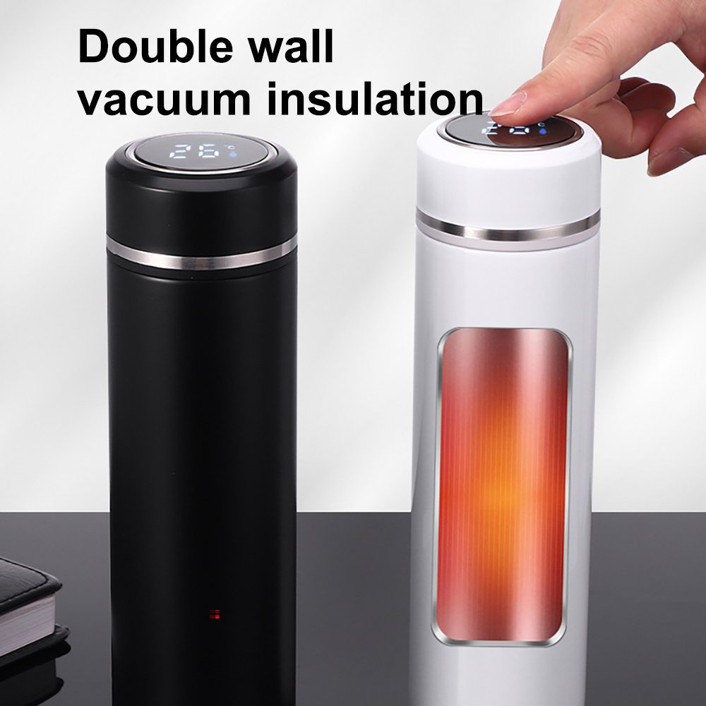 Logo custom Smart Water Bottle vacuum cup Vacuum Intelligent Water bottle flask Temperature Display mug with LED Touch Screen