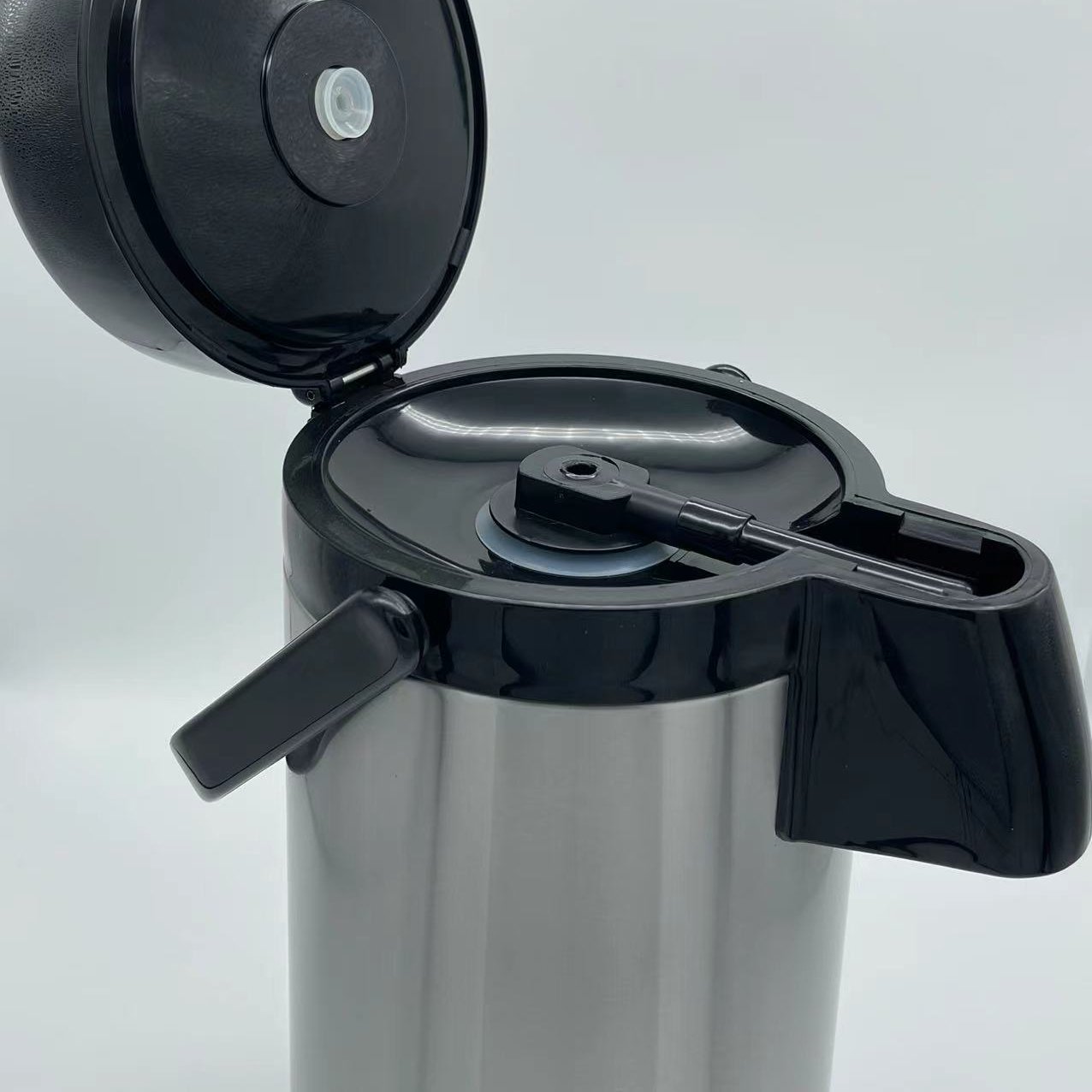 2.5L 3L Constant Temperature Large Capacity Thermos Glass Lining Hot Water Tea Coffee Thermos Air Pressure Pump Water Bottle