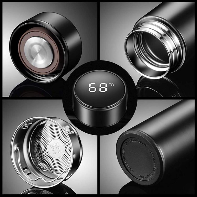 Best Selling Products 2024 Electric Termos Thermos Led Water Bottle With Wireless Charger