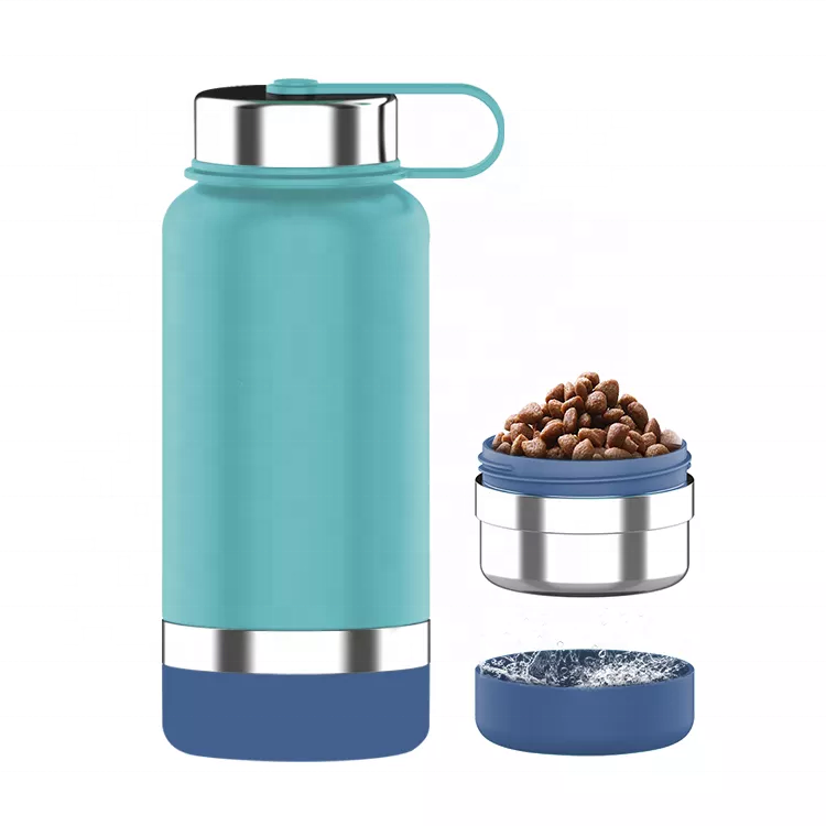 Hot Sale 32 oz Diversion Safe Stainless Steel Sports Insulated Water Bottle with Hidden Compartment Pet bowl