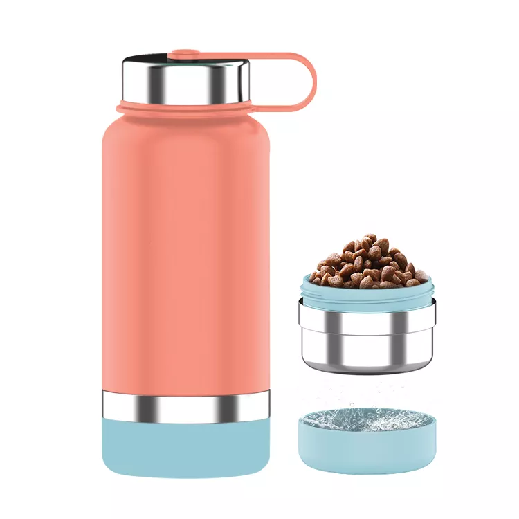 Hot Sale 32 oz Diversion Safe Stainless Steel Sports Insulated Water Bottle with Hidden Compartment Pet bowl