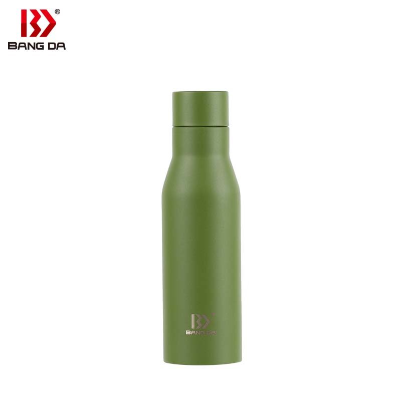304 stainless steel lid powder coating uv printing laser logo stainless steel water bottle insulated