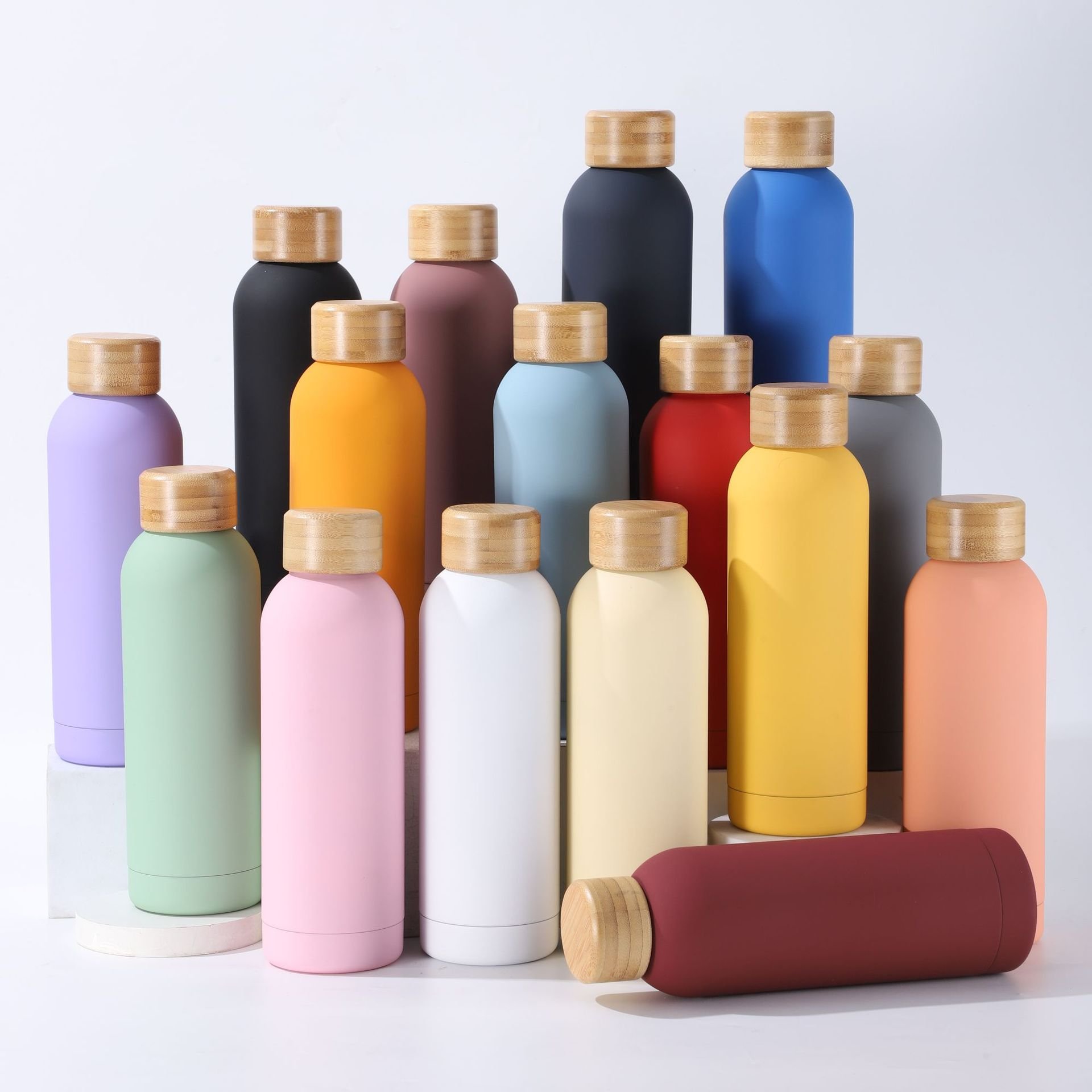 factory wholesale colorful stainless steel double wall thermos water bottle vacuum flask bottle