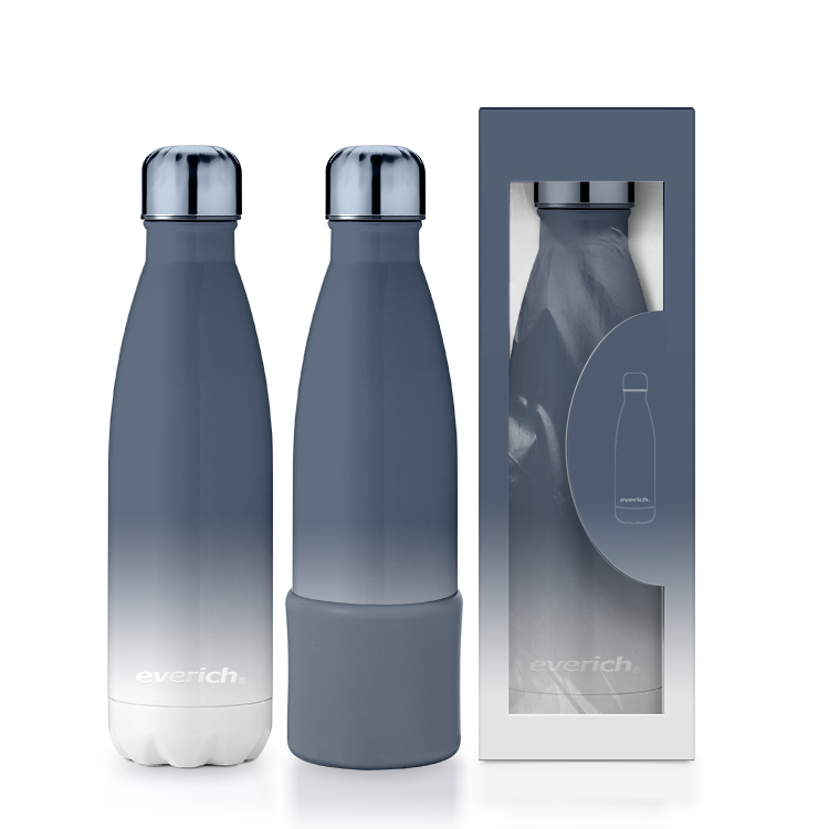 Everich 500ml Cola Bottle with lid custom design wholesale Stainless Steel Insulated Flask with powder coated