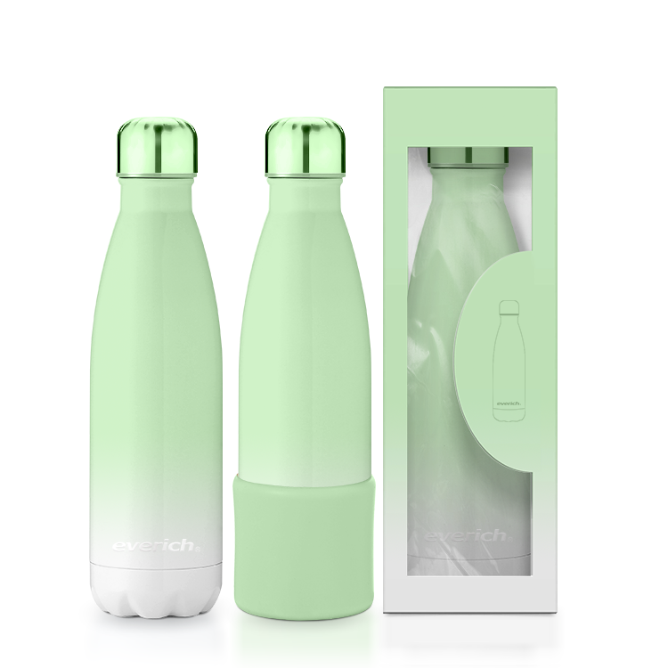 Everich 500ml Cola Bottle with lid custom design wholesale Stainless Steel Insulated Flask with powder coated