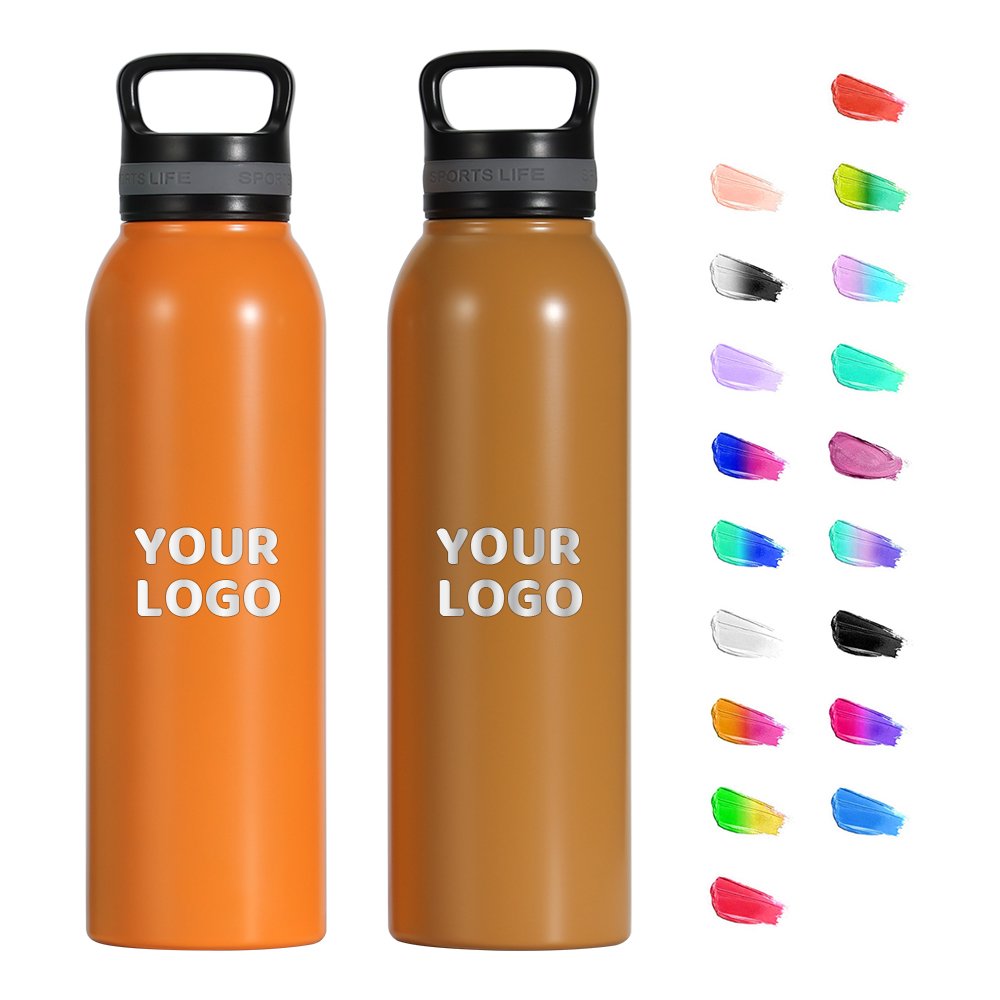 Custom Outdoor Mountain Climbing Portable Thermos Flask Double Wall Vacuum Insulation Thermos Bottle