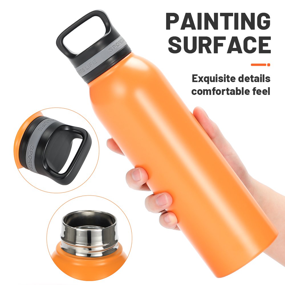 Custom Outdoor Mountain Climbing Portable Thermos Flask Double Wall Vacuum Insulation Thermos Bottle