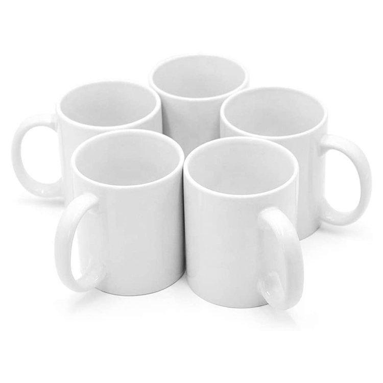 Cheap Custom Logo 11OZ Blank White Coated Ceramic Mug for DIY Sublimation
