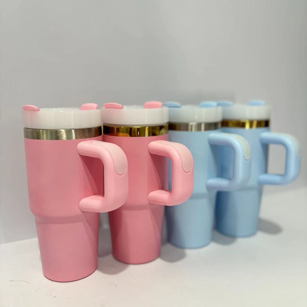 US Warehouse Matte Colored 14oz Kid Tumbler With Lid And Straw For Dye Sublimation Heat Press Outdoor Sports Water Bottle