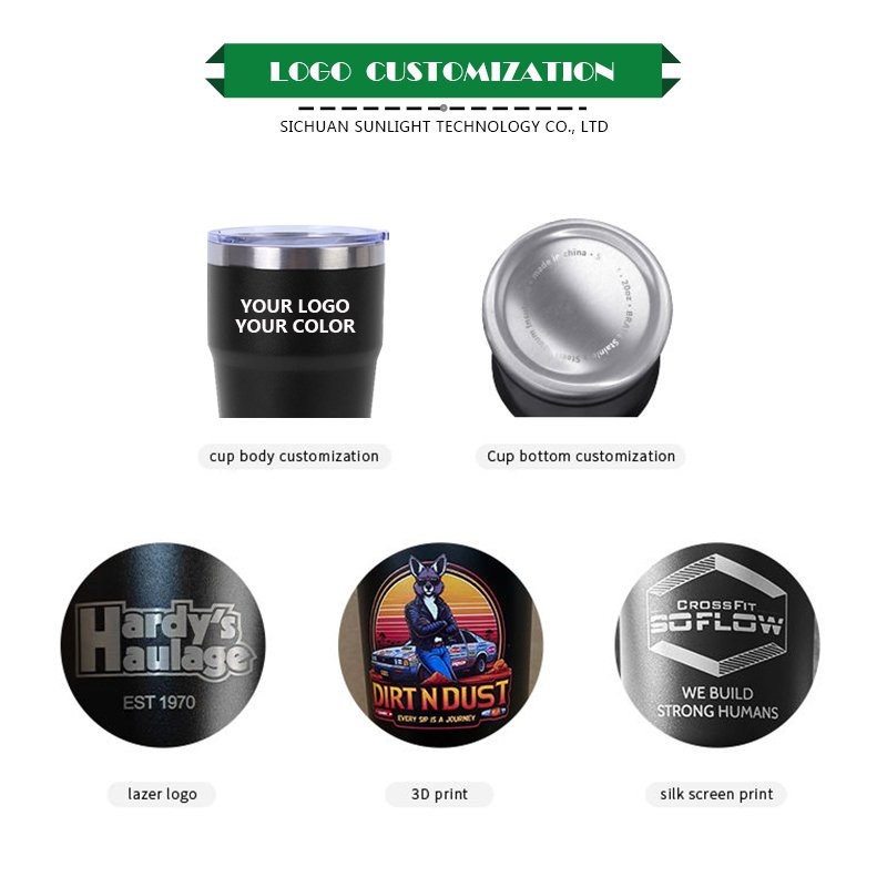 New Custom Double Wall Vacuum Flasks Insulated Travel Coffee Stainless Steel Tumbler Cup With Lids And Straws In Business Gifts