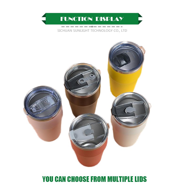 New Custom Double Wall Vacuum Flasks Insulated Travel Coffee Stainless Steel Tumbler Cup With Lids And Straws In Business Gifts