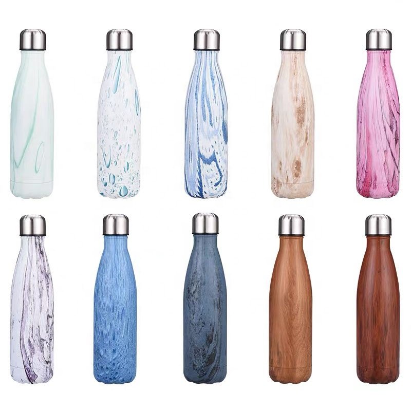 FANGYUAN cheap 16oz stainless steel sublimation vacuum flask hot drinking sports water bottle with customizable logo