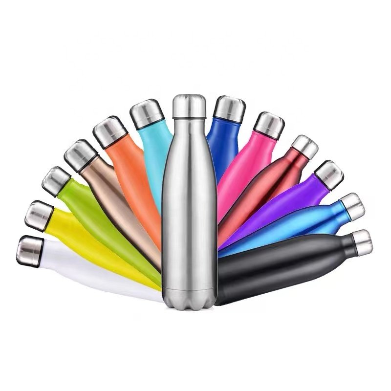 FANGYUAN cheap 16oz stainless steel sublimation vacuum flask hot drinking sports water bottle with customizable logo