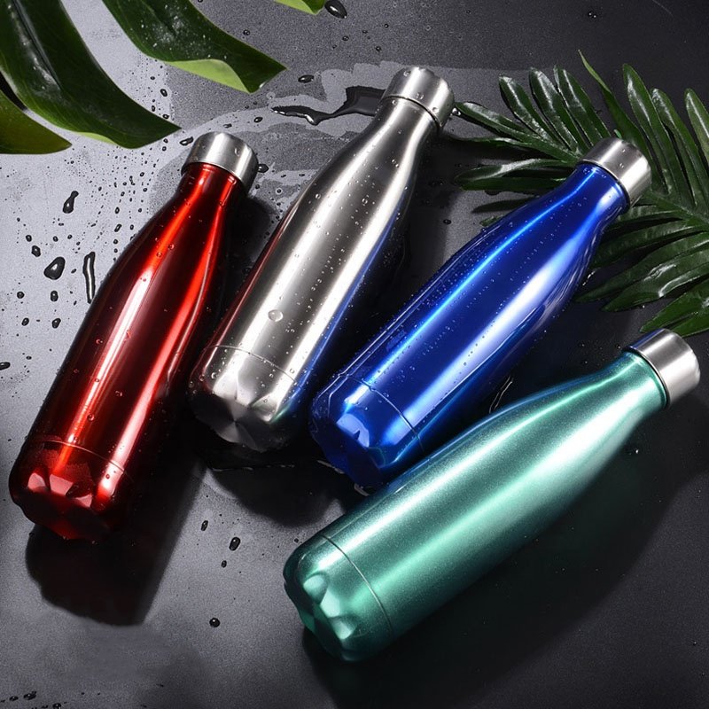 FANGYUAN cheap 16oz stainless steel sublimation vacuum flask hot drinking sports water bottle with customizable logo