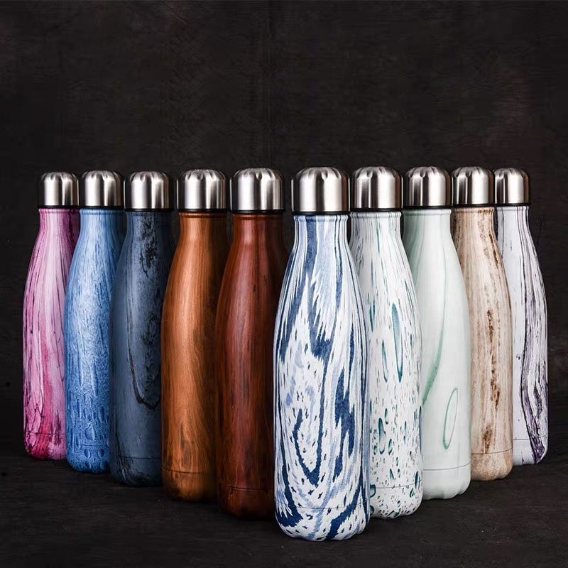 FANGYUAN cheap 16oz stainless steel sublimation vacuum flask hot drinking sports water bottle with customizable logo