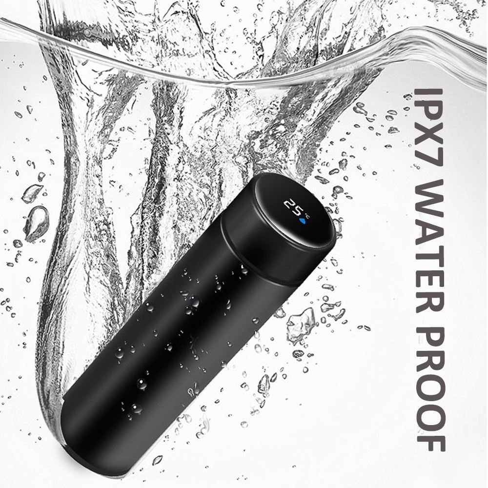 wholesale 500ml Termo Thermos Bottle vacuum Flask Led Temperature Display Stainless Steel Smart Water Bottle with filter infuser