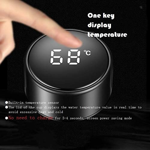 Smart Water Bottle with Digital Temperature Display LED Thermal Cup Stainless Steel Double Wall Vacuum Insulated Travel Mug