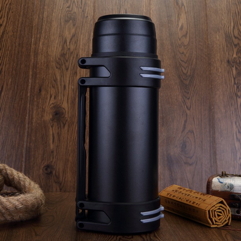1l Christmas Antic Custom Logo Thermos Vacuum Flask Stainless Steel Insulated Bottle Gift Set